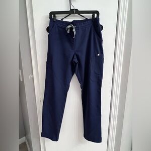 FIGS scrubs Yola high waist waisted pants size small in navy blue